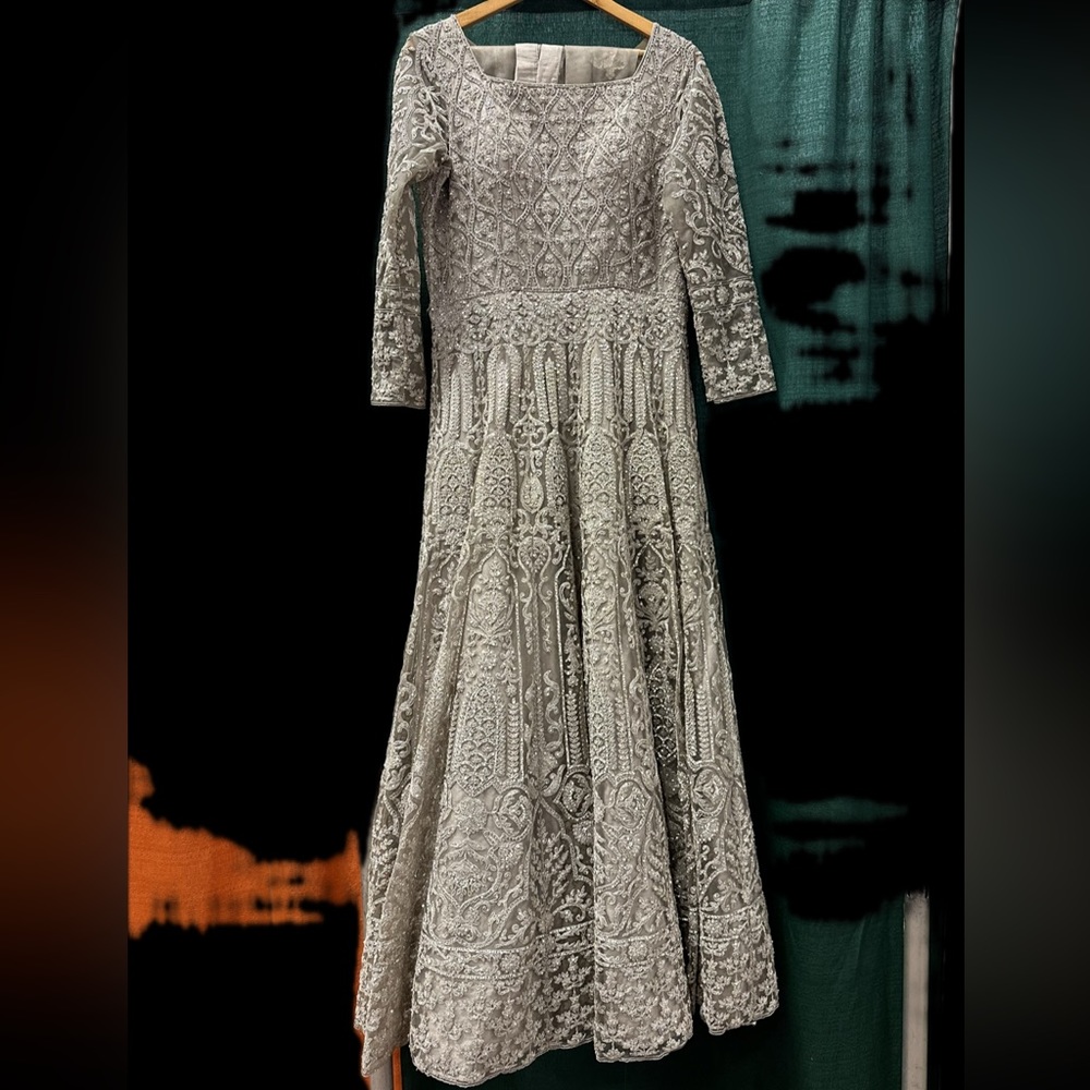 Classy, Blingy Silver and Gray Gown